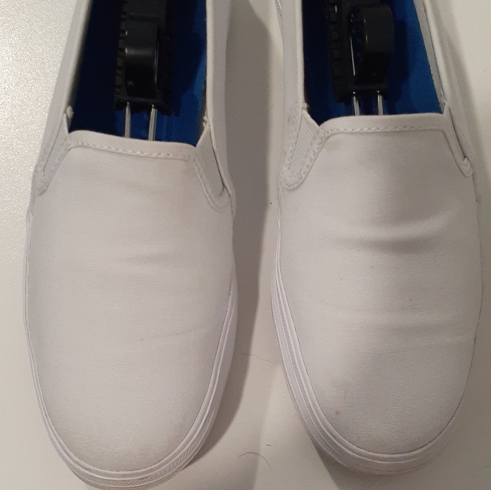 White triple decker keds